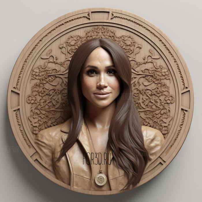 Meghan Markle 2 stl model for CNC
